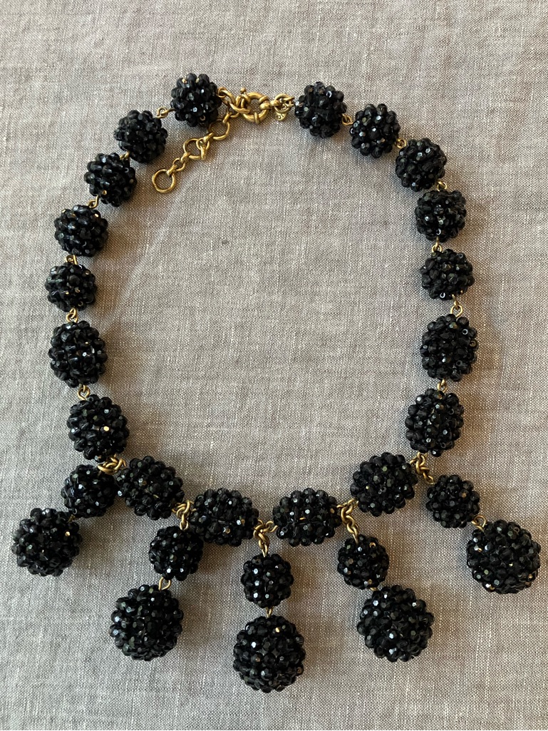 J. Crew Necklace With Navy Beads